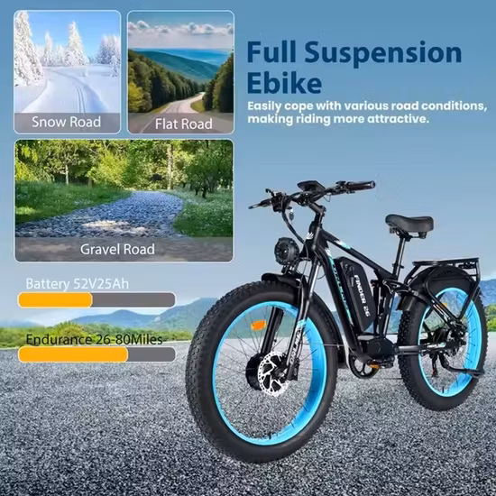 26インチ 折りたたみ電動自転車 電動シティバイク マウンテンバイク 500W ブラシレスディスクブレーキ付き Eバイク