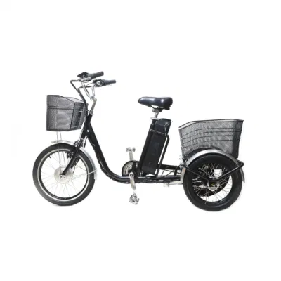 250 ワット モーター三輪電動三輪車は高齢者のためのミニ安い自転車をカスタマイズしました。
